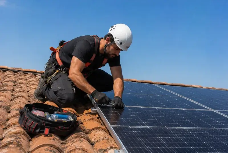 Maintenance et monitoring de panneaux solaires à Lagrâce-Dieu